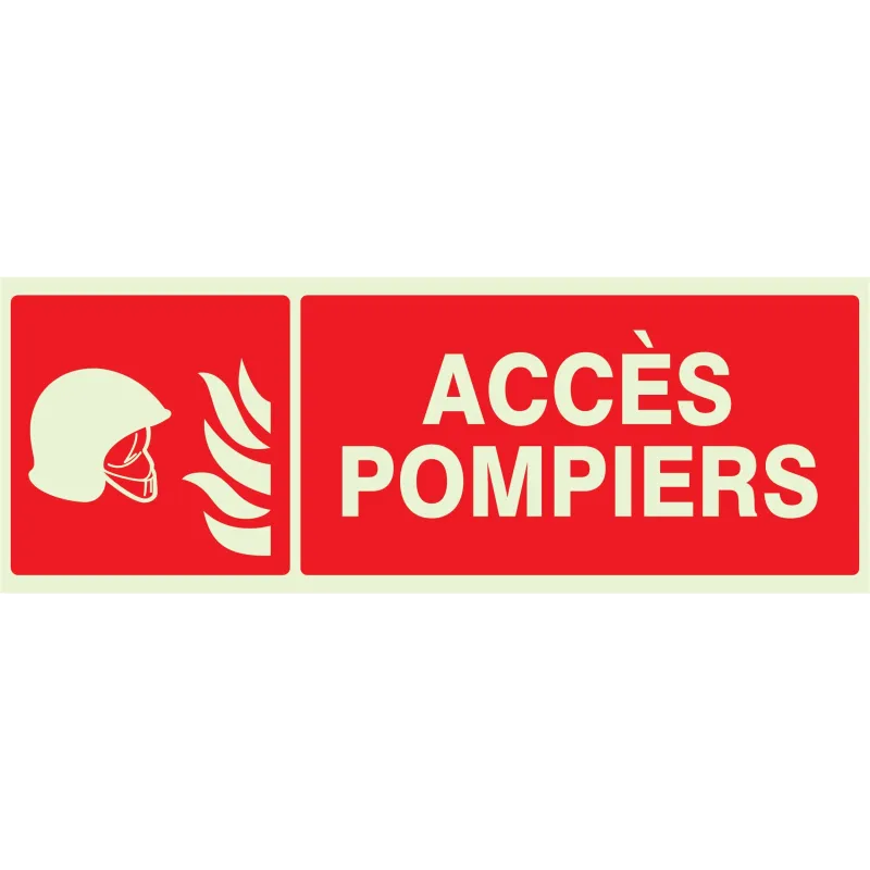 Panneau ACCES POMPIERS NORMASIGN LUMIN Taliaplast 636105 | 636105 Panneau ACCES POMPIERS NORMASIGN LUMIN Taliaplast 636105 | 636105