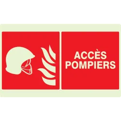 Panneau ACCES POMPIERS NORMASIGN LUMIN Taliaplast 631105 | 631105