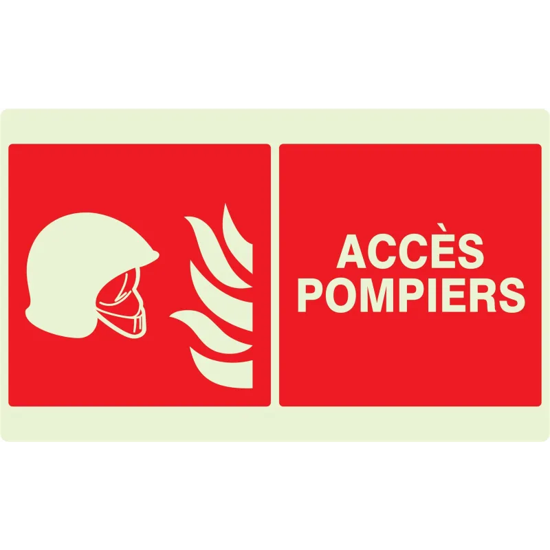 Panneau ACCES POMPIERS NORMASIGN LUMIN Taliaplast 631105 | 631105 Panneau ACCES POMPIERS NORMASIGN LUMIN Taliaplast 631105 | 631105