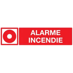 Panneau ALARME INCENDIE 200x52 NORMASI Taliaplast 620106 | 620106