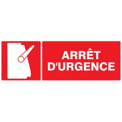 Panneau ARRET D'URGENCE NORMASIGN 330X Taliaplast 626110 | 626110