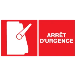 Panneau ARRET D'URGENCE 330x200 NORMAS Taliaplast 621110 | 621110