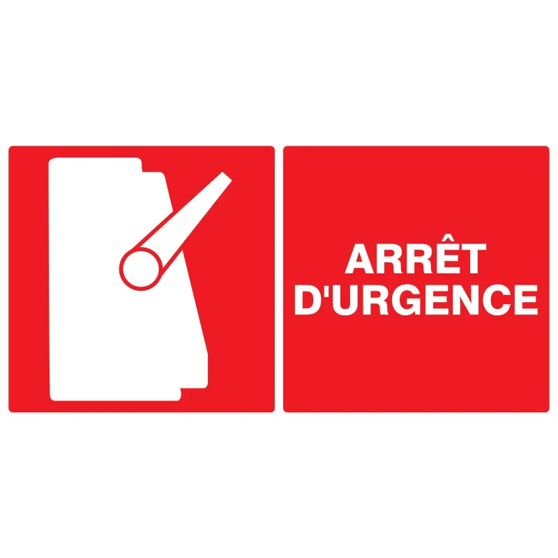 Panneau ARRET D'URGENCE 330x200 NORMAS Taliaplast 621110 | 621110 Panneau ARRET D'URGENCE 330x200 NORMAS Taliaplast 621110 | 621110