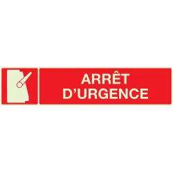 Panneau ARRET D'URGENCE NORMASIGN LUMI Taliaplast 635110 | 635110