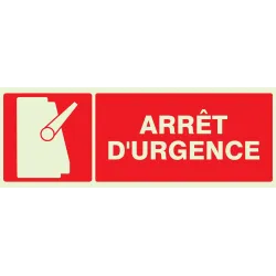 Panneau ARRET D'URGENCE NORMASIGN LUMI Taliaplast 636110 | 636110
