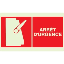 Panneau ARRET D'URGENCE NORMASIGN LUMI Taliaplast 631110 | 631110