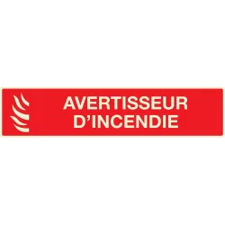 Panneau AVERTISSEUR D'INCENDIE 330X75 Taliaplast 635115 | 635115