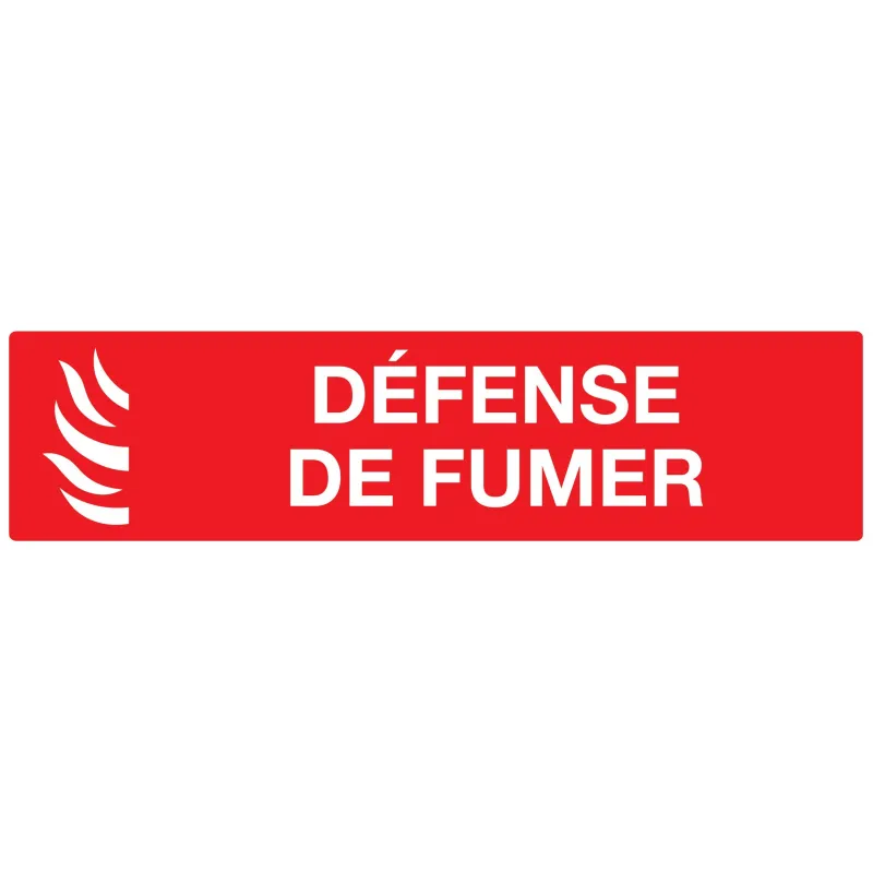 Panneau DEFENS.DE FUMER(INCEND. 200x52 Taliaplast 620118 | 620118 Panneau DEFENS.DE FUMER(INCEND. 200x52 Taliaplast 620118 | 620118