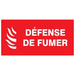 Panneau DEF. DE FUMER INCEND.330x200 N Taliaplast 621118 | 621118