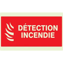 Panneau DETECTION INCENDIE 330X200 NOR Taliaplast 631114 | 631114