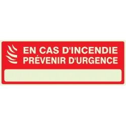 Panneau CAS INCENDIE PREVENIR URGENCE Taliaplast 636122 | 636122