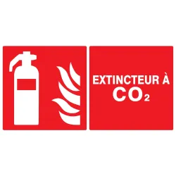Panneau EXTINCTEUR CO2 330x200 NORMASI Taliaplast 621107 | 621107