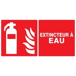 Panneau EXTINCTEUR EAU 330x200 NORMASI Taliaplast 621108 | 621108
