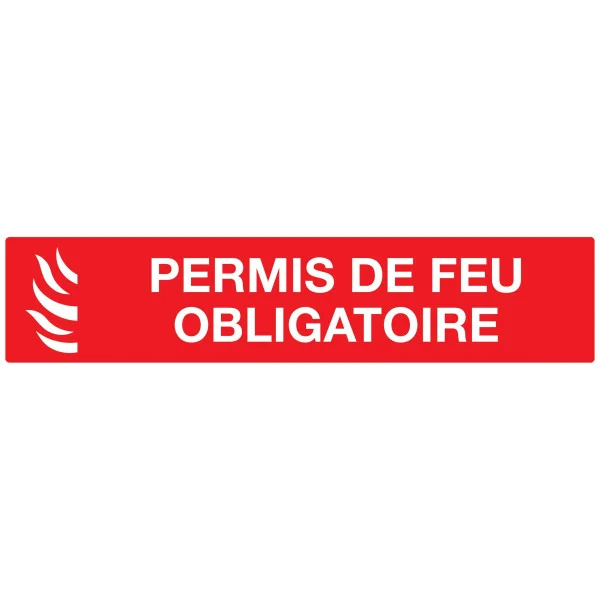 Panneau PERMIS DE FEU OBLIGATOIRE NORM Taliaplast 625119 | 625119 Panneau PERMIS DE FEU OBLIGATOIRE NORM Taliaplast 625119 | 625119