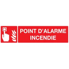 Panneau POINT D'ALARME INCENDIE 200x52 Taliaplast 620103 | 620103