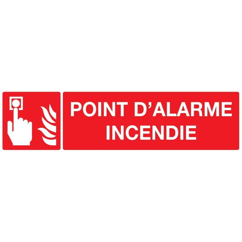 Panneau POINT D'ALARME INCENDIE 200x52 Taliaplast 620103 | 620103 Panneau POINT D'ALARME INCENDIE 200x52 Taliaplast 620103 | 620103