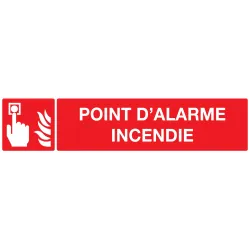 Panneau POINT D'ALARME INCENDIE 330x75 Taliaplast 625103 | 625103