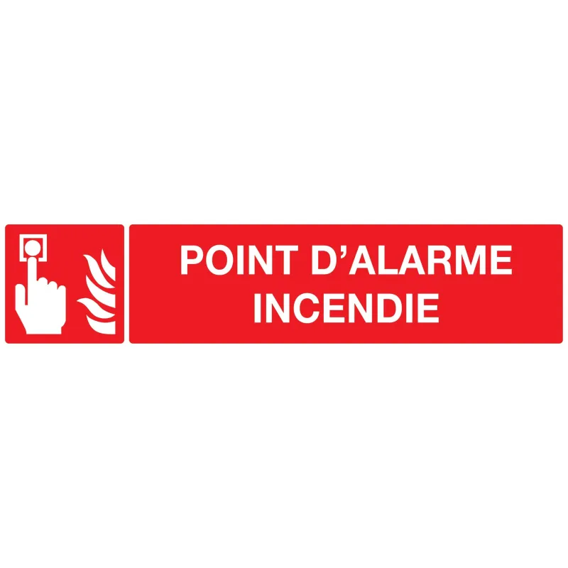 Panneau POINT D'ALARME INCENDIE 330x75 Taliaplast 625103 | 625103 Panneau POINT D'ALARME INCENDIE 330x75 Taliaplast 625103 | 625103