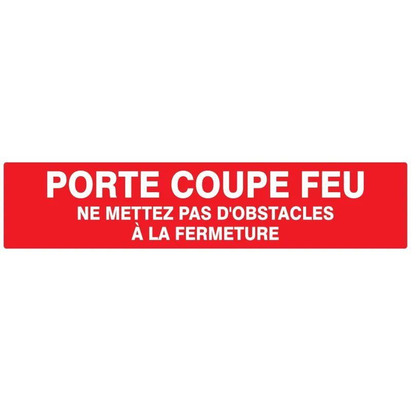 Panneau PORTE COUPE FEU (+texte)330x75 Taliaplast 625121 | 625121 Panneau PORTE COUPE FEU (+texte)330x75 Taliaplast 625121 | 625121