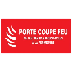 Panneau PORTE COUPE FEU(+texte)330x200 Taliaplast 621121 | 621121