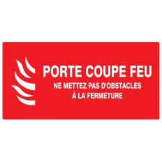Panneau PORTE COUPE FEU(+texte)330x200 Taliaplast 621121 | 621121