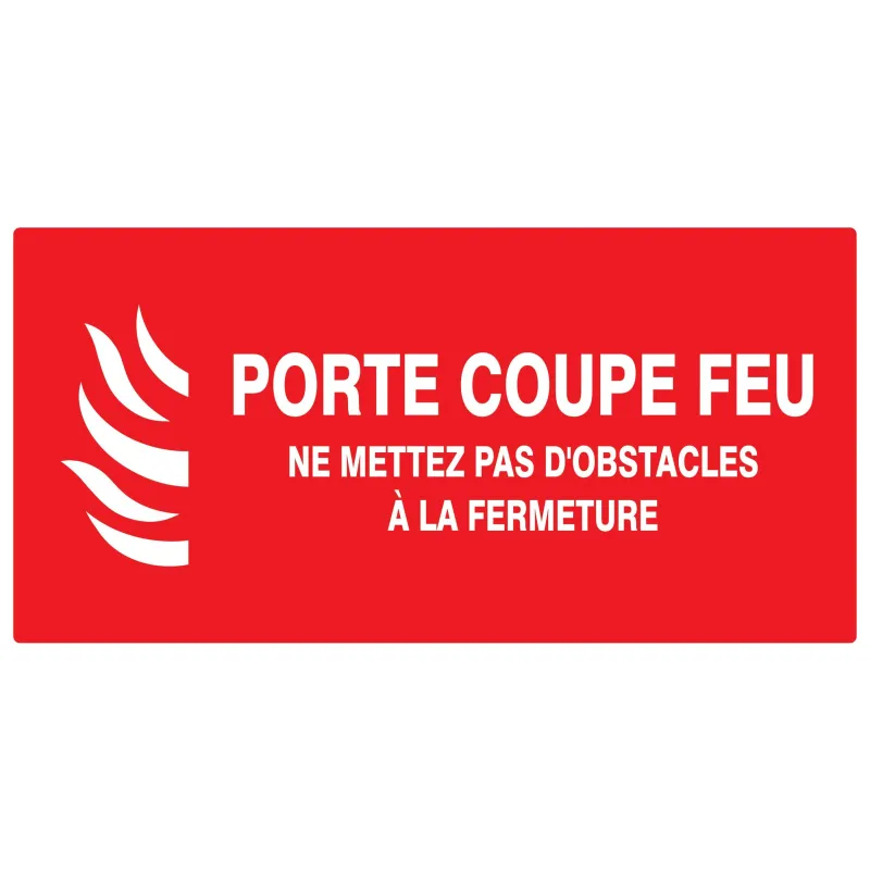 Panneau PORTE COUPE FEU(+texte)330x200 Taliaplast 621121 | 621121