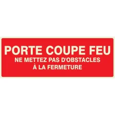 Panneau PORTE COUPE FEU N0 2 NORMASIGN Taliaplast 636104 | 636104