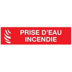 Panneau PRISE EAU INCENDIE 200x52 NORM Taliaplast 620113 | 620113