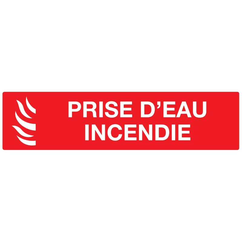 Panneau PRISE EAU INCENDIE 200x52 NORM Taliaplast 620113 | 620113 Panneau PRISE EAU INCENDIE 200x52 NORM Taliaplast 620113 | 620113