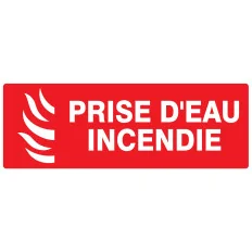 Panneau PRISE D'EAU INCENDIE NORMASIGN Taliaplast 626113 | 626113