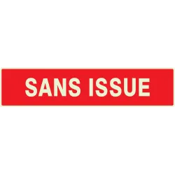 Panneau SANS ISSUE (INCENDIE) NORMASIG Taliaplast 635124 | 635124