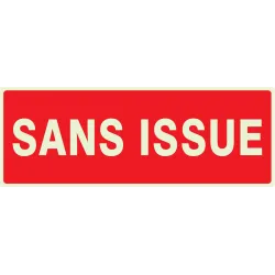 Panneau SANS ISSUE (INCENDIE) NORMASIG Taliaplast 636124 | 636124