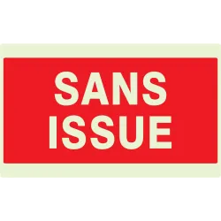 Panneau SANS ISSUE (INCENDIE) NORMASIG Taliaplast 631124 | 631124