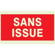 Panneau SANS ISSUE (INCENDIE) NORMASIG Taliaplast 631124 | 631124