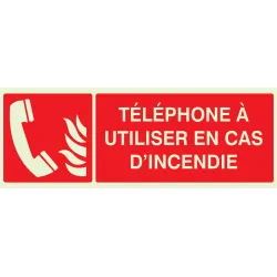 Panneau TELEPHONE UTILISER CAS URGENCE Taliaplast 636126 | 636126