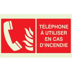 Panneau TELEPHONE UTILISER CAS URGENCE Taliaplast 631126 | 631126