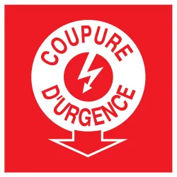 Panneau COUPURE ELECTRICITE D'URGENCE Taliaplast 628110 | 628110