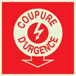 Panneau COUPURE ELECTRICITE D'URGENCE Taliaplast 638110 | 638110