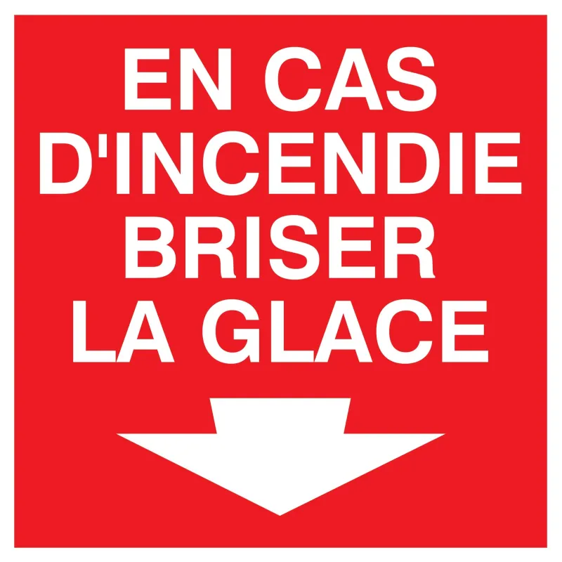 Panneau EN CAS INCENDIE BRISE LA GLACE Taliaplast 628107 | 628107 Panneau EN CAS INCENDIE BRISE LA GLACE Taliaplast 628107 | 628107