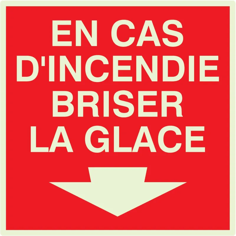 Panneau CAS INCENDIE BRISER LA GLACE N Taliaplast 638107 | 638107 Panneau CAS INCENDIE BRISER LA GLACE N Taliaplast 638107 | 638107