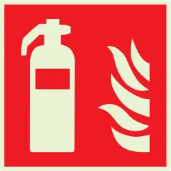 Panneau EXTINCTEUR D'INCENDIE 200X200 Taliaplast 638101 | 638101