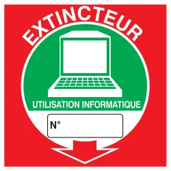 Panneau EXTINCTEUR UTILIS.INFORMATIQUE Taliaplast 628122 | 628122