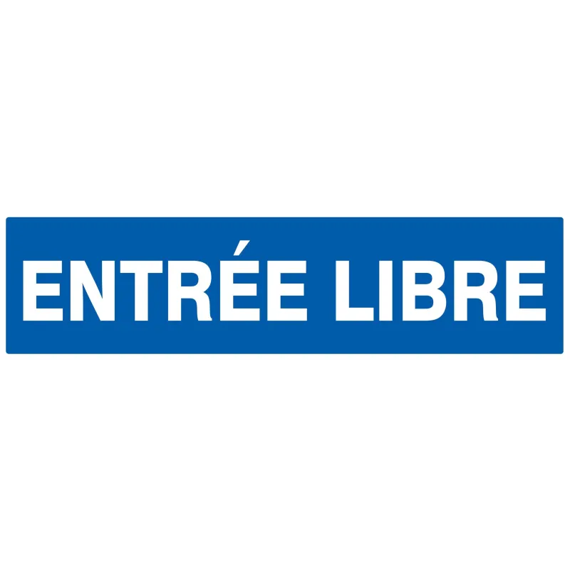 ENTREE LIBRE 200X52 NORMASIGN Taliaplast 620615 | 620615 ENTREE LIBRE 200X52 NORMASIGN Taliaplast 620615 | 620615