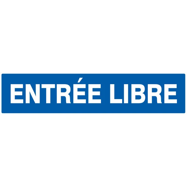 ENTREE LIBRE NORMASIGN 330X75 Taliaplast 625615 | 625615 ENTREE LIBRE NORMASIGN 330X75 Taliaplast 625615 | 625615