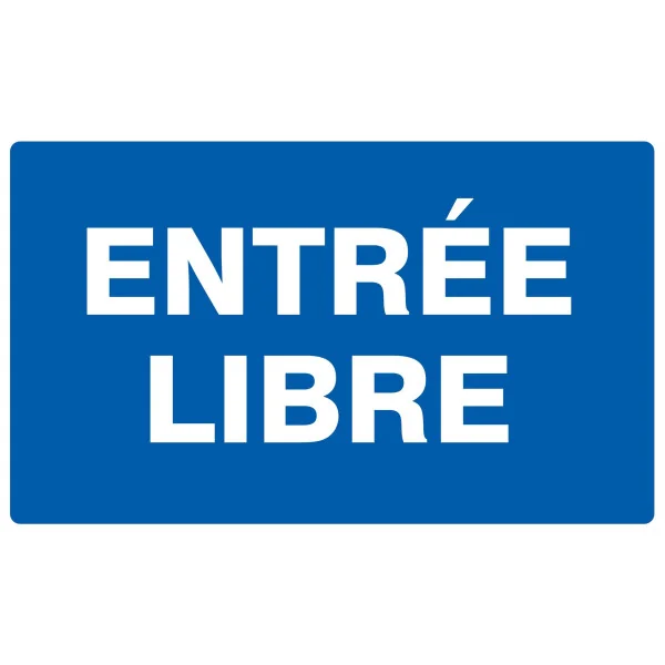 ENTREE LIBRE 330X200 NORMASIGN Taliaplast 621615 | 621615 ENTREE LIBRE 330X200 NORMASIGN Taliaplast 621615 | 621615