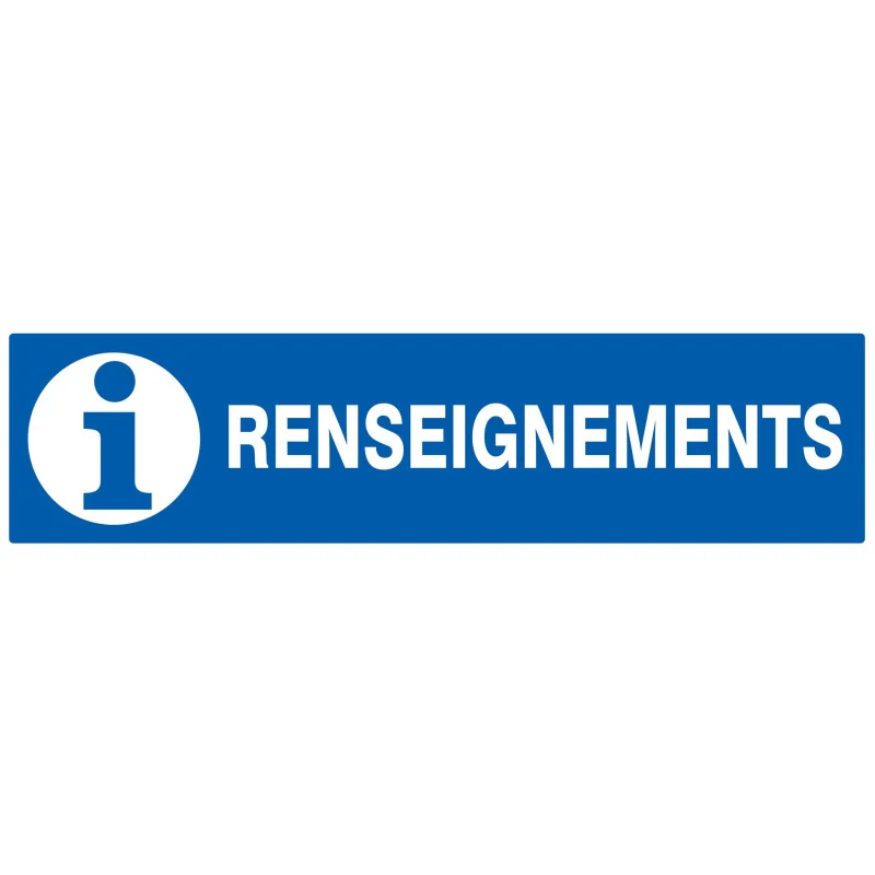 RENSEIGNEMENTS 200X52 NORMASIG Taliaplast 620626 | 620626 RENSEIGNEMENTS 200X52 NORMASIG Taliaplast 620626 | 620626