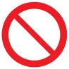 Panneau INTERDICTION NORMASIGN ADHESIF Taliaplast 724259 | 724259