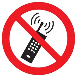 Panneau INTERDICTION D'ACTIVER DES TEL Taliaplast 723255 | 723255