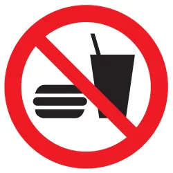 Panneau INTERDICTION DE MANGER OU DE B Taliaplast 724254 | 724254