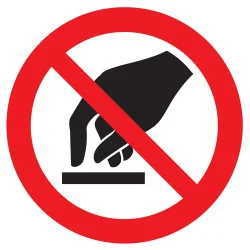 Panneau INTERDICTION DE TOUCHER NORMAS Taliaplast 724248 | 724248
